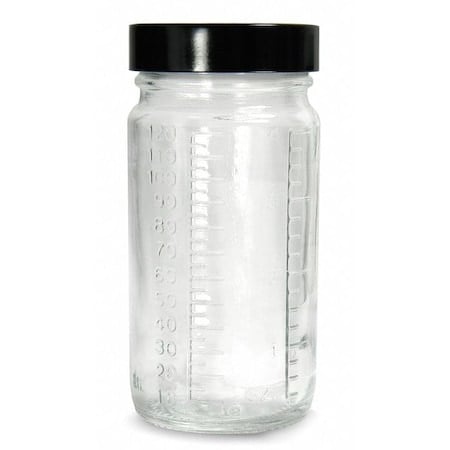 Beaker Bottle, Glass, 60 mL / 2 fl oz Capacity, Not Rated Type III, 48 PK MPN:GLC-01493