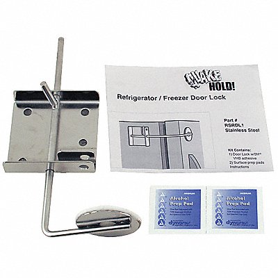 Refrigerator/Freezer Door Lock Silver MPN:RSRDL1
