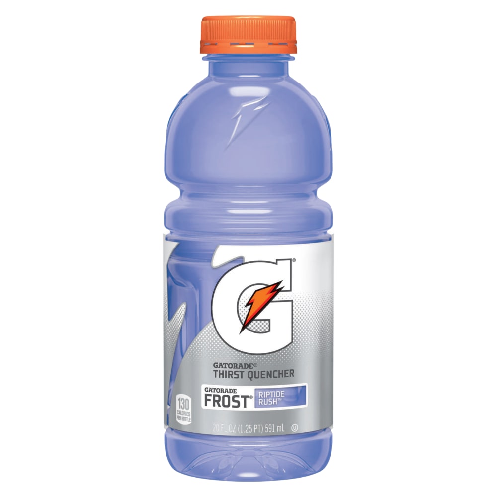 Gatorade Wide-Mouth Bottles, Riptide Rush, 20 Oz, Case of 24 MPN:32488