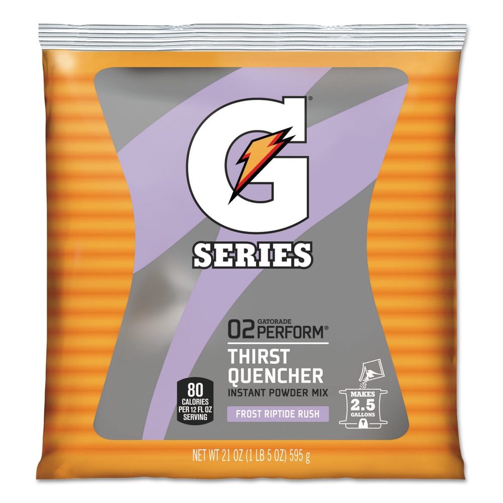 Gatorade Thirst Quencher Powdered Drink Mix Pouches, Riptide Rush, 21 Oz, Carton Of 32 Pouches MPN:QUA33673