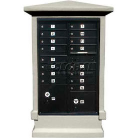 Decorative Stucco CBU Mailbox Center SHORT Pedestal (Column Only) Unpainted STUCOL-SHRT-NP