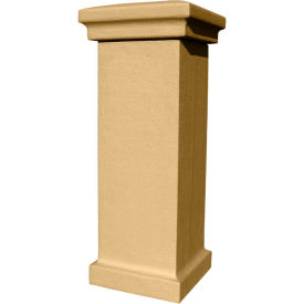 Manchester Non-Locking Stucco Column Mailbox in Burnt Tuscan Color (Column Only) MAN-STUCOL-BT