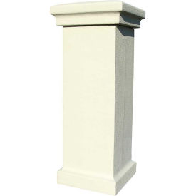 Manchester Non-Locking Stucco Column Mailbox in Sandstone Color (Column Only) MAN-STUCOL-SS