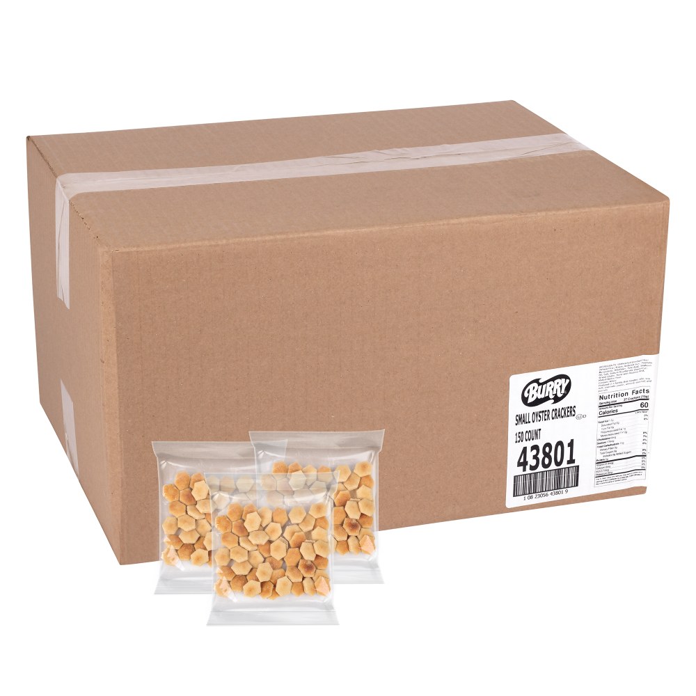 Burry Small Oyster Portion Pack Crackers, 0.5 Oz, 150 Bags Per Pack MPN:10823056438019