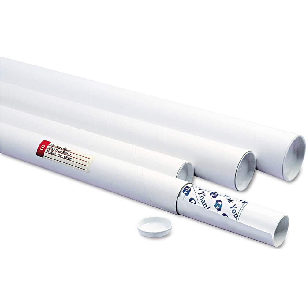 White Mailing Tube Shipping Box: 36