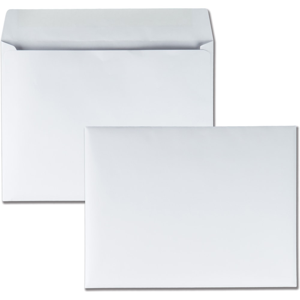 Quality Park Open-Side Booklet Envelopes, 9in x 12in, White, Box Of 250 MPN:37682