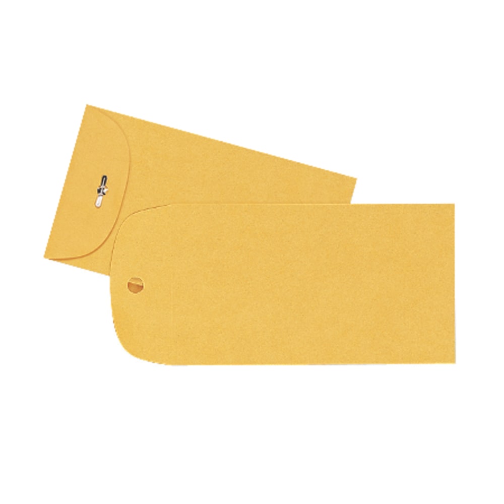 Quality Park #15 Clasp Envelopes, Clasp Closure, Brown, Box Of 100 (Min Order Qty 3) MPN:37815