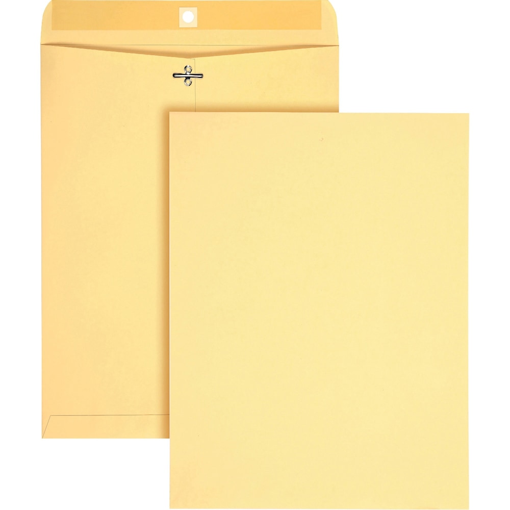 Quality Park 10 x 13 Heavy-Duty Clasp Envelopes - Clasp - #97 - 10in Width x 13in Length - Clasp/Gummed Flap - 100 / Box MPN:38497