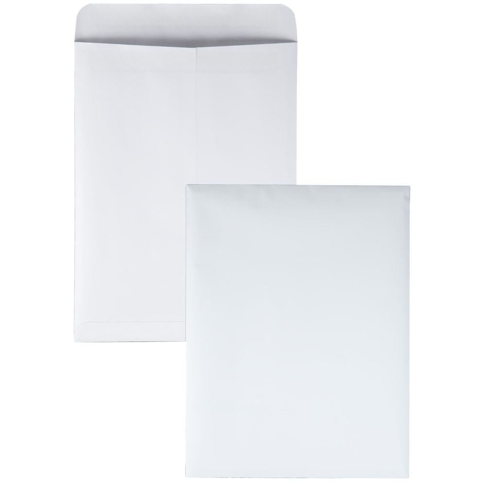 Quality Park Redi-Seal Catalog Envelopes, 9in x 12in, Self-Sealing, White, Box Of 100 MPN:43517