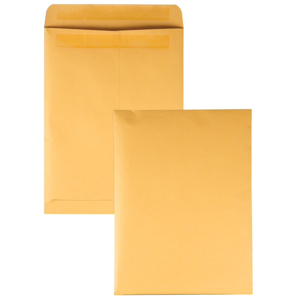 Quality Park Redi-Seal Catalog Envelopes, 9in x 12in, Kraft, Box Of 250 MPN:43562