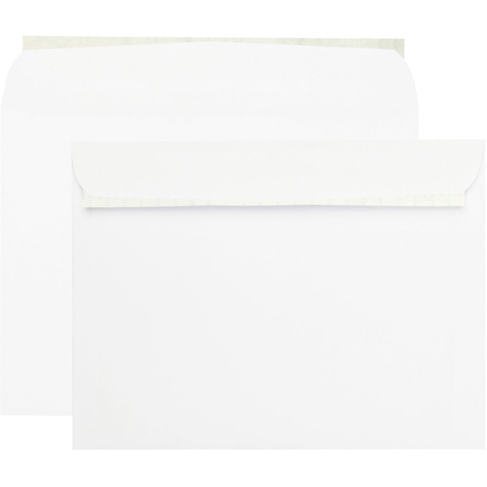 Quality Park Redi-strip Booklet Envelopes - Catalog - #9 1/2 - 9in Width x 12in Length - 28 lb - Peel & Seal - Wove - 100 / Box - White MPN:44580
