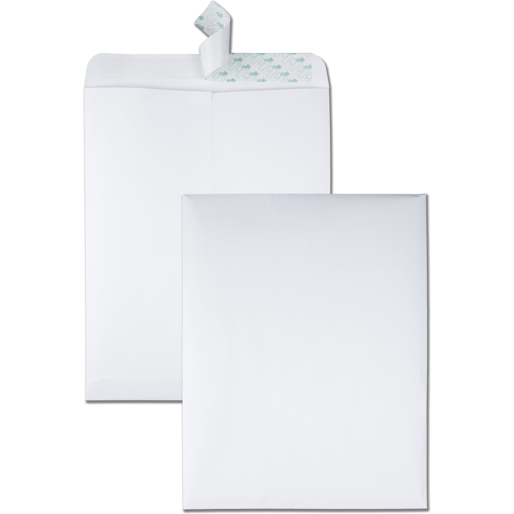 Quality Park Redi-Strip Catalog Envelopes, 10in x 13in, Self-Adhesive, White, Box Of 100 MPN:44782
