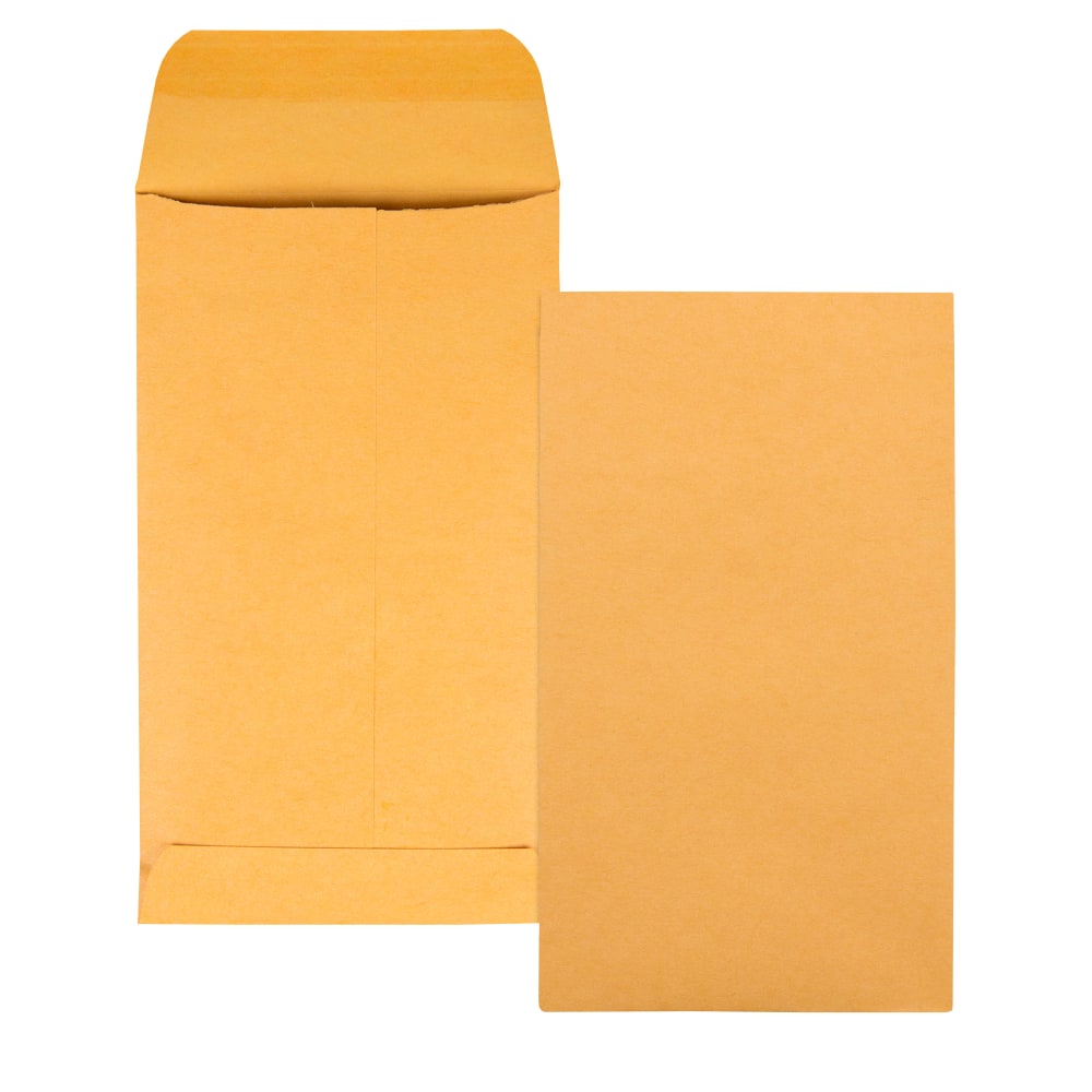 Quality Park #5 Coin Envelopes, Brown Kraft, Box Of 500 MPN:50562