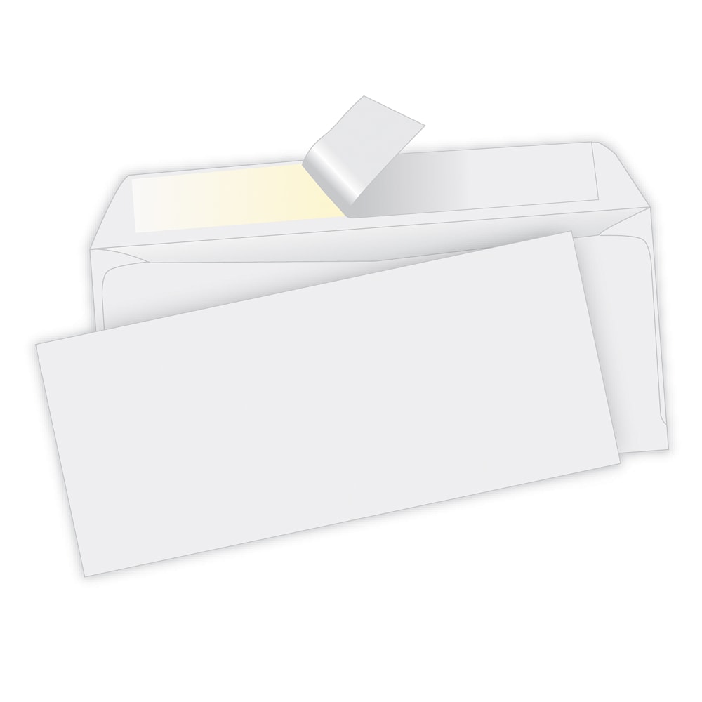 Quality Park #10 Redi-Strip Business Envelopes, Gummed Seal, White, Box Of 500 MPN:69022