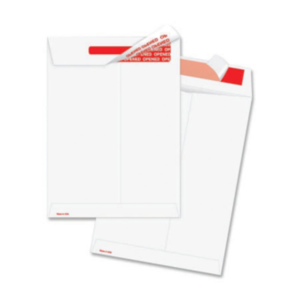 Survivor Tyvek Tamper-Indicator Envelopes, 10in x 13in, Self-Adhesive, White, Box Of 100 MPN:R2420