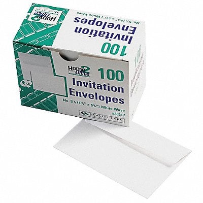Invitation Envelope White Paper PK100 MPN:QUA36217