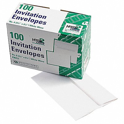 Invitation Envelope White Paper PK100 MPN:QUA36417