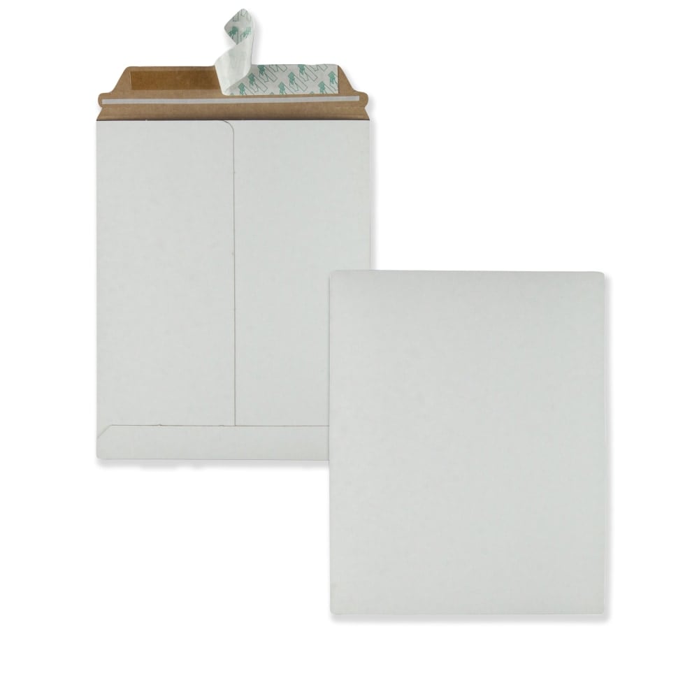 Quality Park Redi-Strip  9in x 11 1/2in Photo/Document Mailers, Self-Adhesive, White, Box Of 25 (Min Order Qty 2) MPN:64014