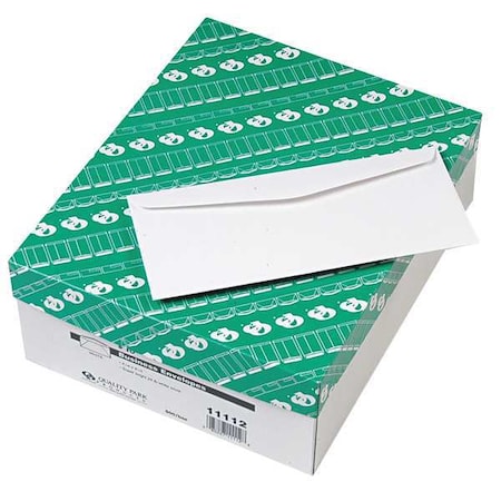 Business Envelope, White, Paper, PK500 MPN:QUA11112