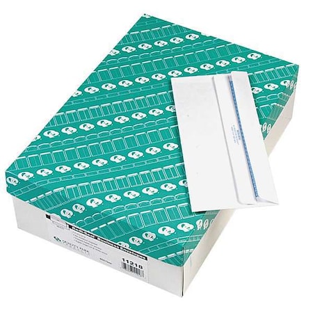 Business Envelope, White, Paper, PK500 MPN:QUA11218