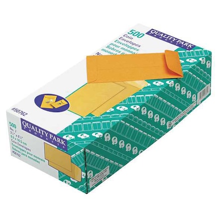 Coin Envelope, Light Brown, Kraft, PK500 MPN:QUA50762