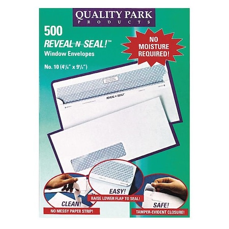 Window Envelope, White, Paper, PK500 MPN:QUA67418