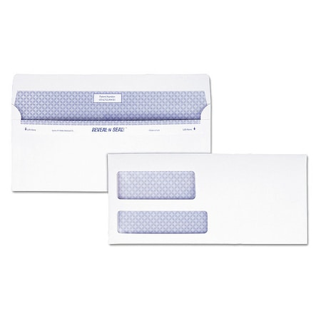 Dbl Window Envelope, White, Paper, PK500 MPN:QUA67529