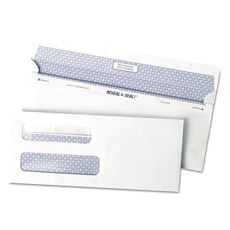 Dbl Window Envelope, White, Paper, PK500 MPN:QUA67539