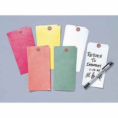 Blank Shipping Tag Tyvek Colored PK100 MPN:T612-Y