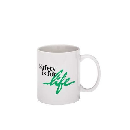 Coffee Mug, Safety For Life, White, 11oz MPN:130-01/L