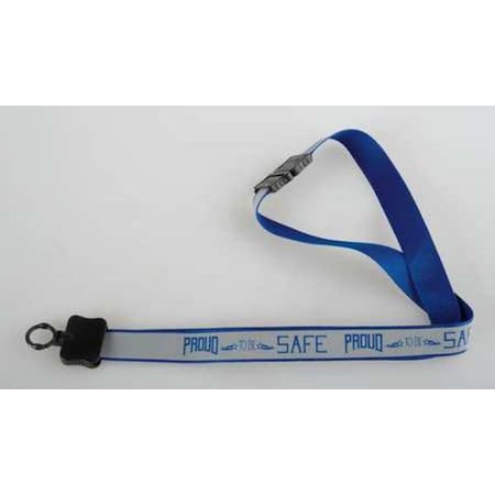 Lanyard, 16 in, Gray, Blue MPN:23GLYPS