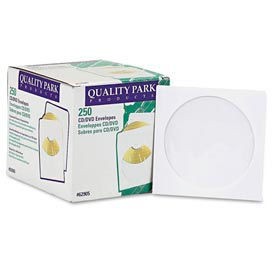 Quality ParkTM CD/DVD Sleeves 5x5 24lb White 250/Box 62905