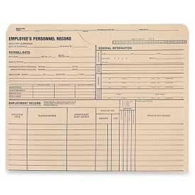 Quality Park® Employee's Personnel Record Jacket 9-1/2