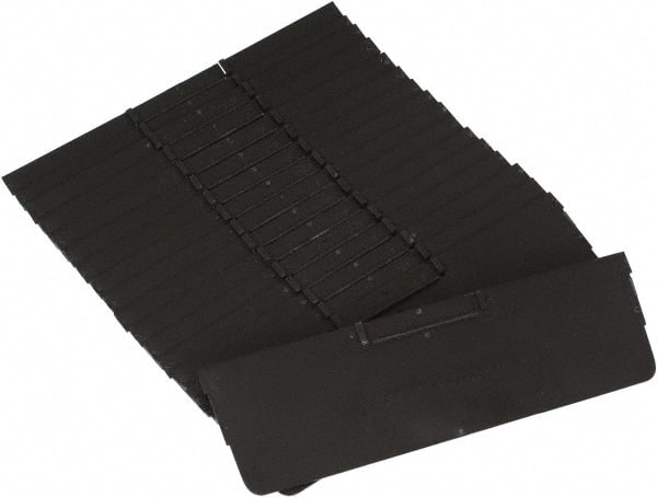 Bin Divider: Use with Quantum Storage Systems - QSB109, 110 & 116, Black MPN:DSB109/110/116 - Pkg Qty 50