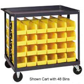 Quantum QRC-4D-239-16 1/2 Mobile Bin Cart With 16 10-3/4