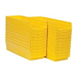 Plastic Hopper Shelf Bin: Yellow MPN:QSB104YLCS - Pkg Qty 20