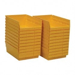 Plastic Hopper Shelf Bin: Yellow MPN:QSB107YLCS - Pkg Qty 20