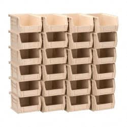 Plastic Hopper Stacking Bin: Ivory MPN:QUS210IVCS - Pkg Qty 24