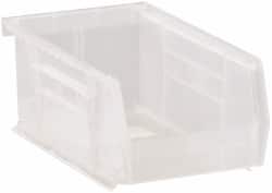 Plastic Hopper Stacking Bin: Clear MPN:QUS220CLCS - Pkg Qty 24