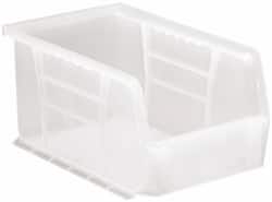 Plastic Hopper Stacking Bin: Clear MPN:QUS221CLCS - Pkg Qty 12