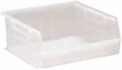 Plastic Hopper Stacking Bin: Clear MPN:QUS235CLCS - Pkg Qty 6