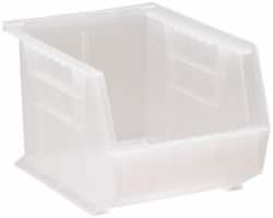 Plastic Hopper Stacking Bin: Clear MPN:QUS239CLCS - Pkg Qty 6