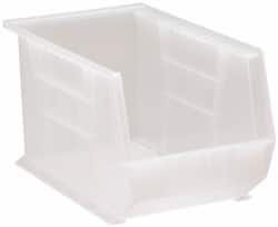 Plastic Hopper Stacking Bin: Clear MPN:QUS242CLCS - Pkg Qty 12