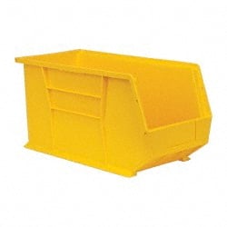 Plastic Hopper Stacking Bin: Yellow MPN:QUS265YLCS - Pkg Qty 6