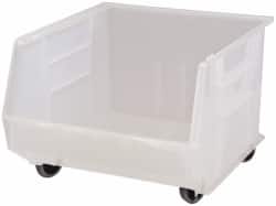 Plastic Hopper Stacking Bin: Clear MPN:QUS275MOBCLCS - Pkg Qty 3