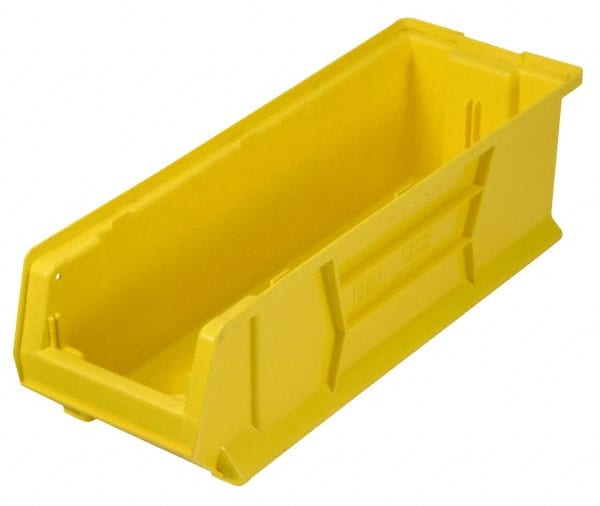 Plastic Hopper Stacking Bin: Yellow MPN:QUS950YLCS - Pkg Qty 6