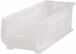 Plastic Hopper Stacking Bin: Clear MPN:QUS951CLCS - Pkg Qty 6