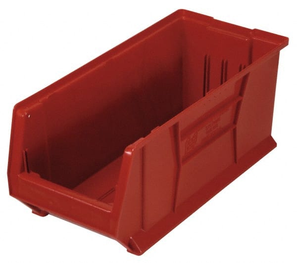 Plastic Hopper Stacking Bin: Red MPN:QUS951RDCS - Pkg Qty 6