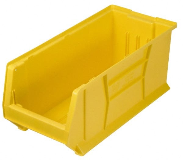 Plastic Hopper Stacking Bin: Yellow MPN:QUS951YLCS - Pkg Qty 6