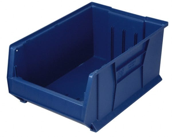 Plastic Hopper Stacking Bin: Blue MPN:QUS952BLCS - Pkg Qty 4
